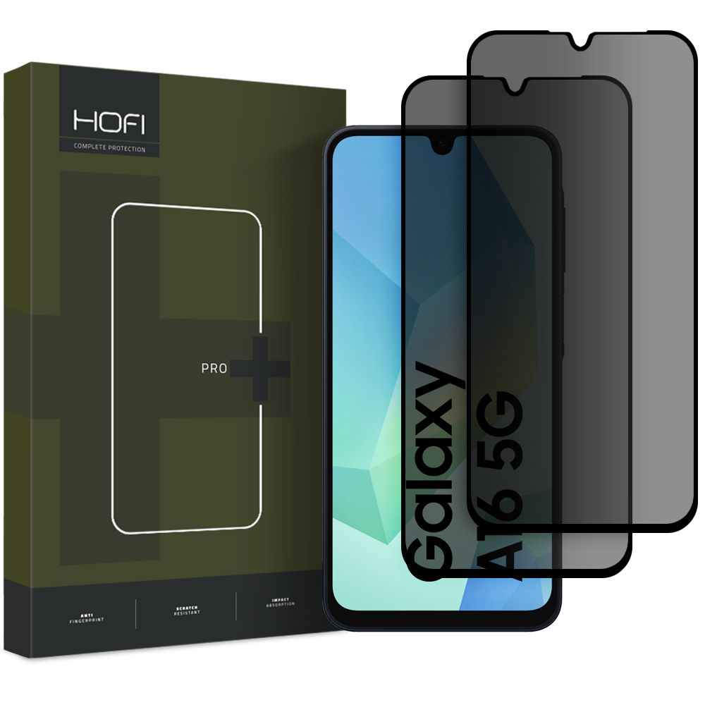 VERRE TREMPÉ HOFI ANTI SPY GLASS PRO+ 2-PACK GALAXY A16 4G / 5G CONFIDENTIALITÉ