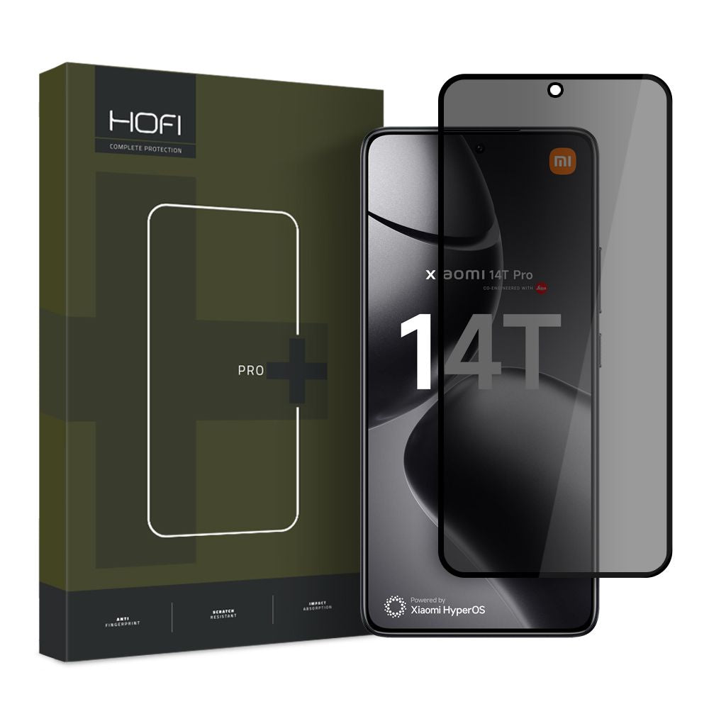 VERRE TREMPÉ HOFI ANTI-ESPION PRO+ XIAOMI 14T / 14T PRO CONFIDENTIALITÉ
