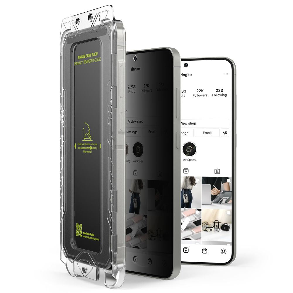 VERRE TEMPERÉ RINGKE EASY SLIDE 2-PACK GALAXY S25 PRIVACY