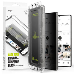 VERRE TREMPÉ RINGKE EASY SLIDE 2-PACK GALAXY S25 ULTRA PRIVACY