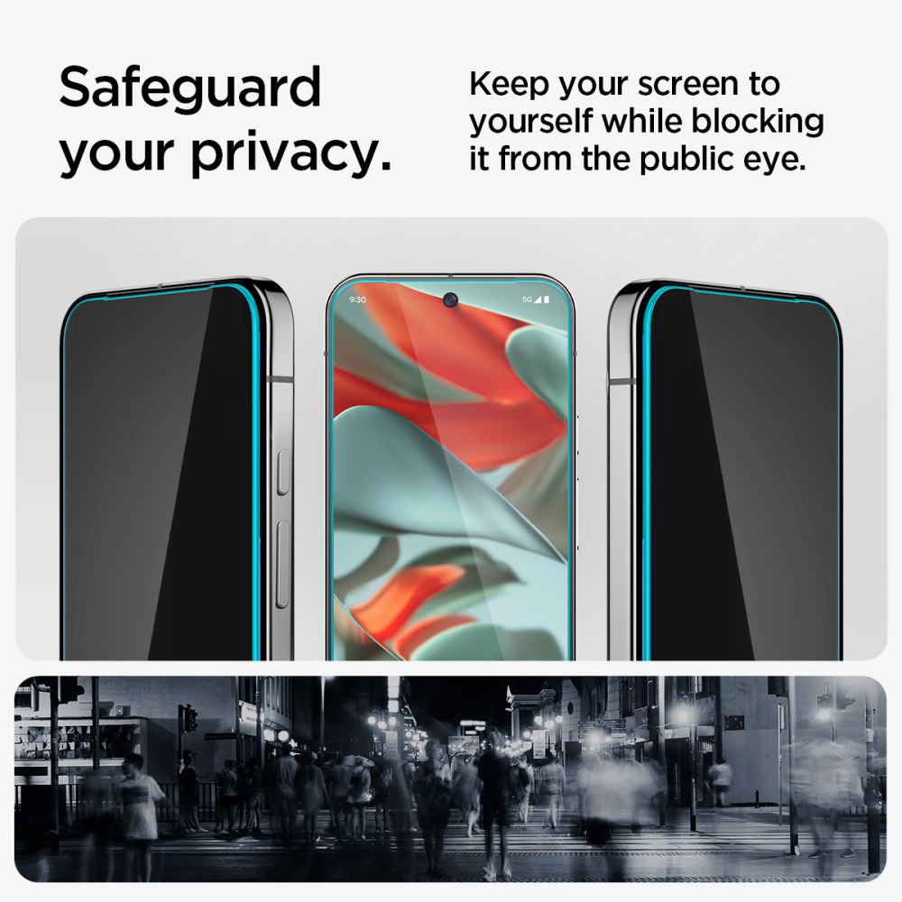 VERRE TREMPE SPIGEN GLAS.TR "EZ FIT" 2-PACK GOOGLE PIXEL 9 PRO XL PRIVACY