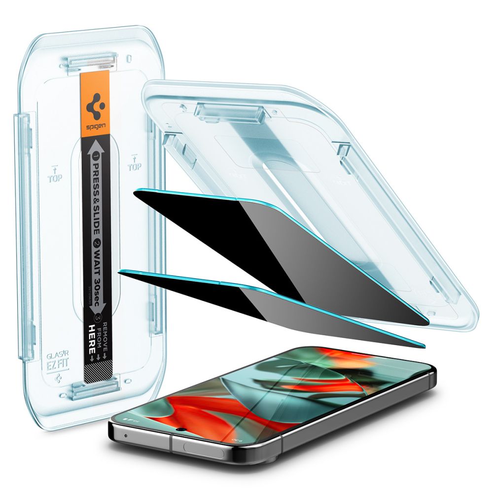 VERRE TREMPE SPIGEN GLAS.TR "EZ FIT" 2-PACK GOOGLE PIXEL 9 PRO XL PRIVACY