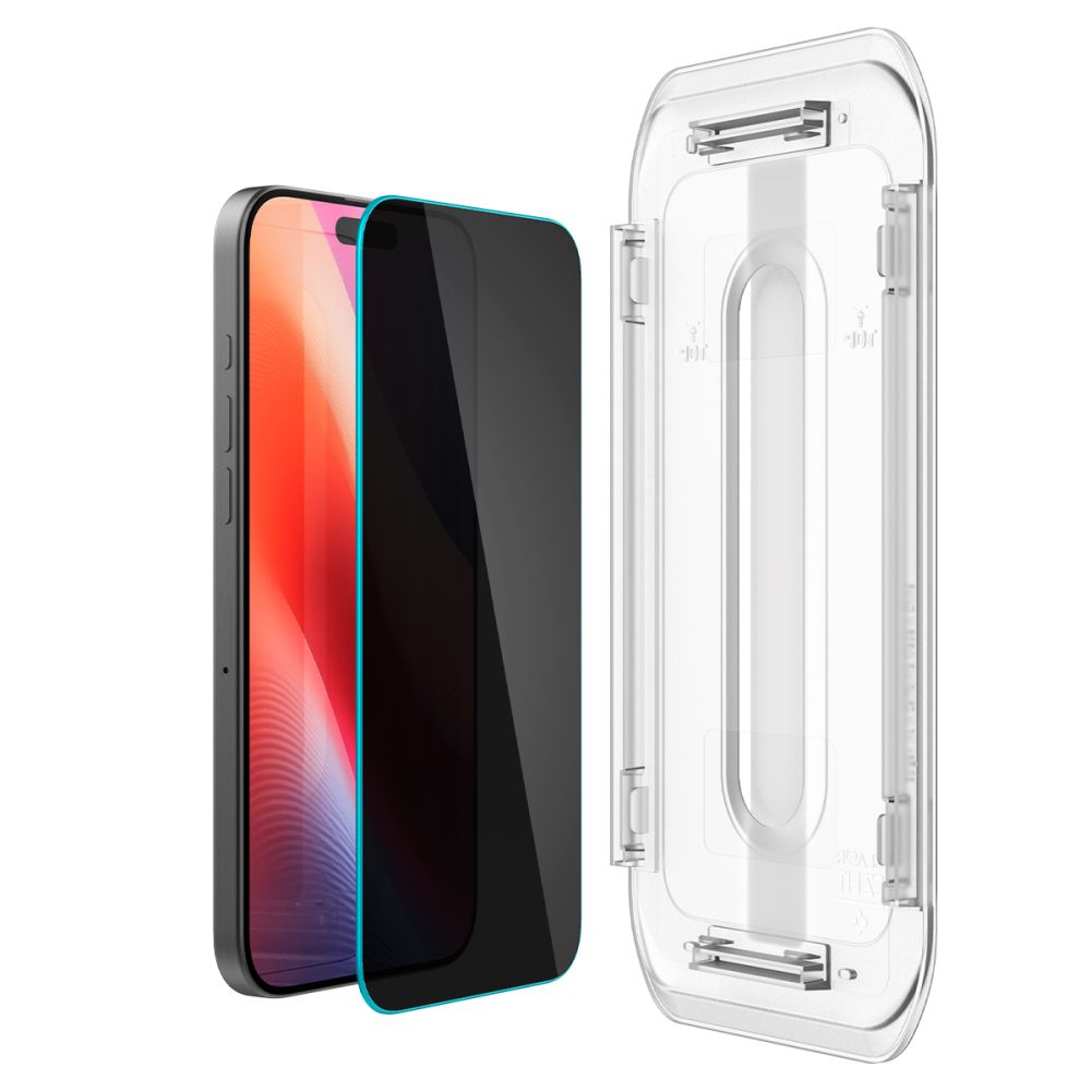 VERRE TREMPE SPIGEN GLAS.TR "EZ FIT" 2-PACK IPHONE 16 PRO MAX PRIVACY