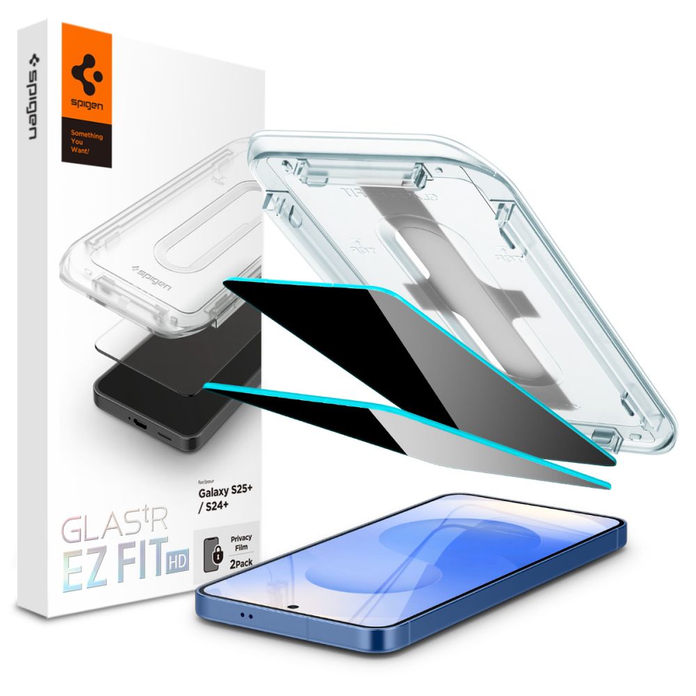 VERRE TREMPE SPIGEN GLAS.TR "EZ FIT" HD 2-PACK GALAXY S24+ PLUS / S25+ PLUS PRIVACY