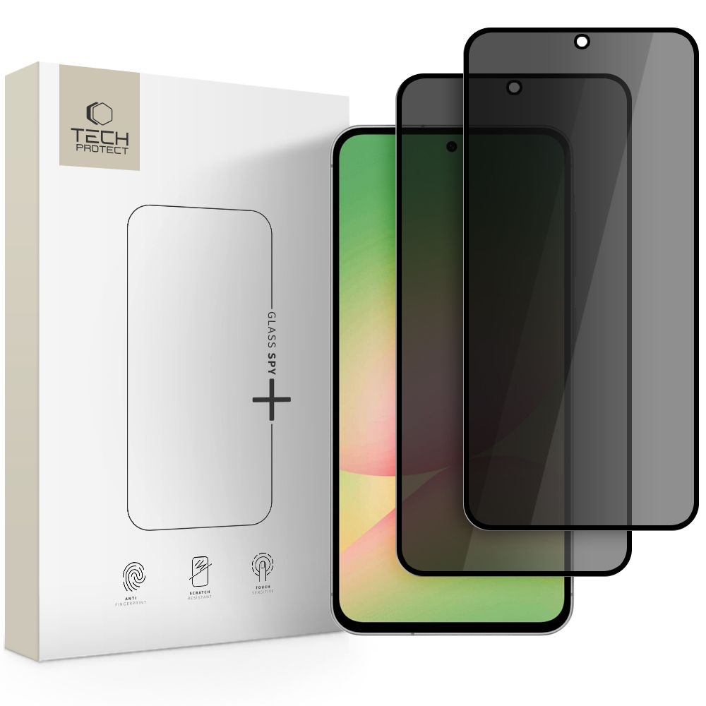 VERRE RENFORCÉ TECH-PROTECT GLASS SPY+ 2-PACK GALAXY A36 / A56 5G CONFIDENTIALITÉ