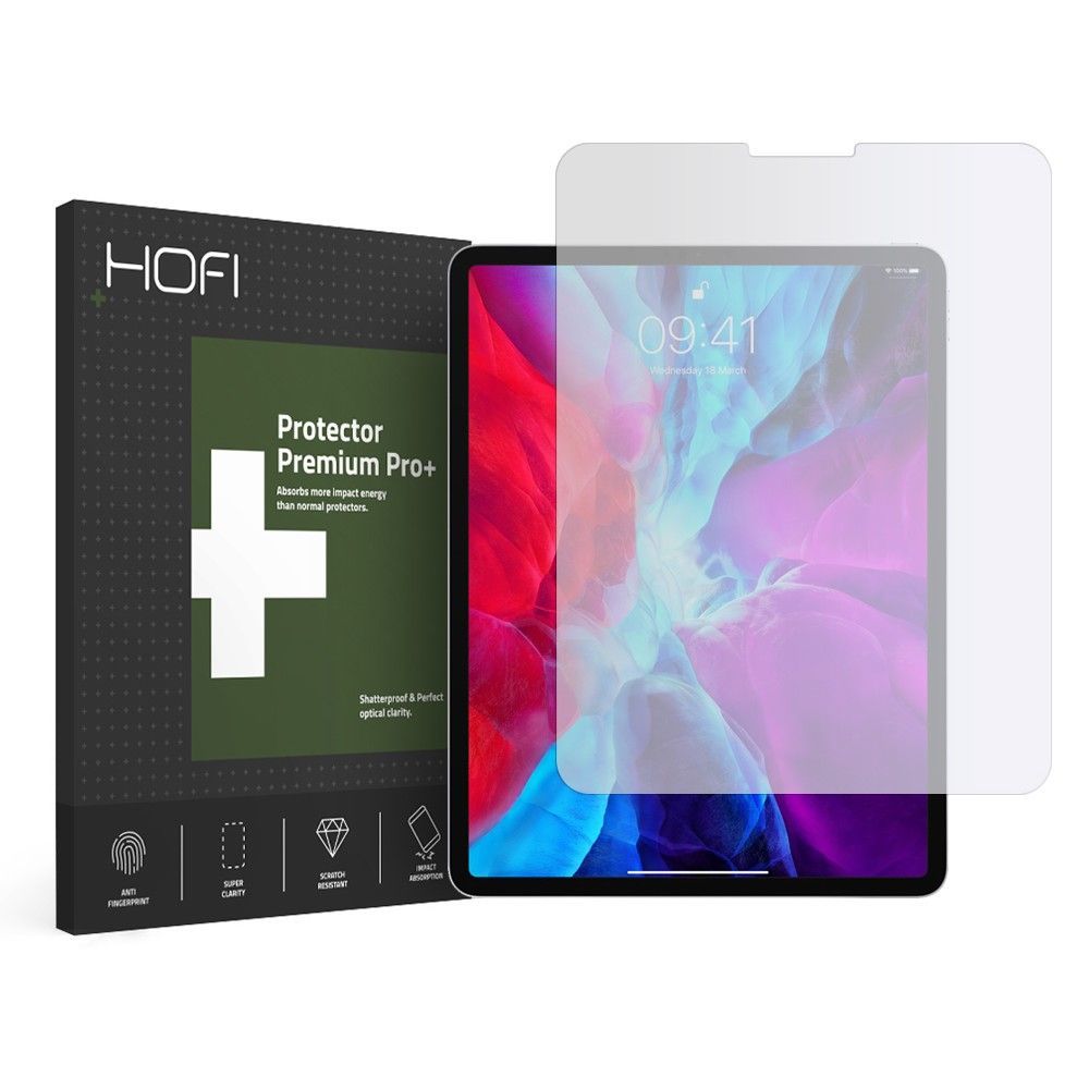 VERRE TREMPÉ HOFI GLASS PRO+ IPAD PRO 12.9 4 / 5 / 6 / 2020-2022 / AIR 13 12.9 / 2024 TRANSPARENT