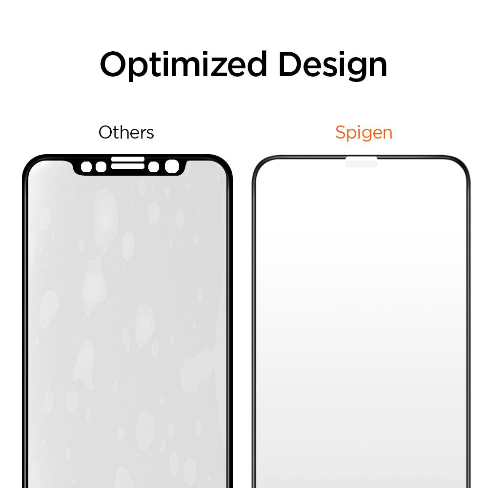 VERRE TREMPE SPIGEN ALM GLASS FC IPHONE 11 PRO MAX NOIR