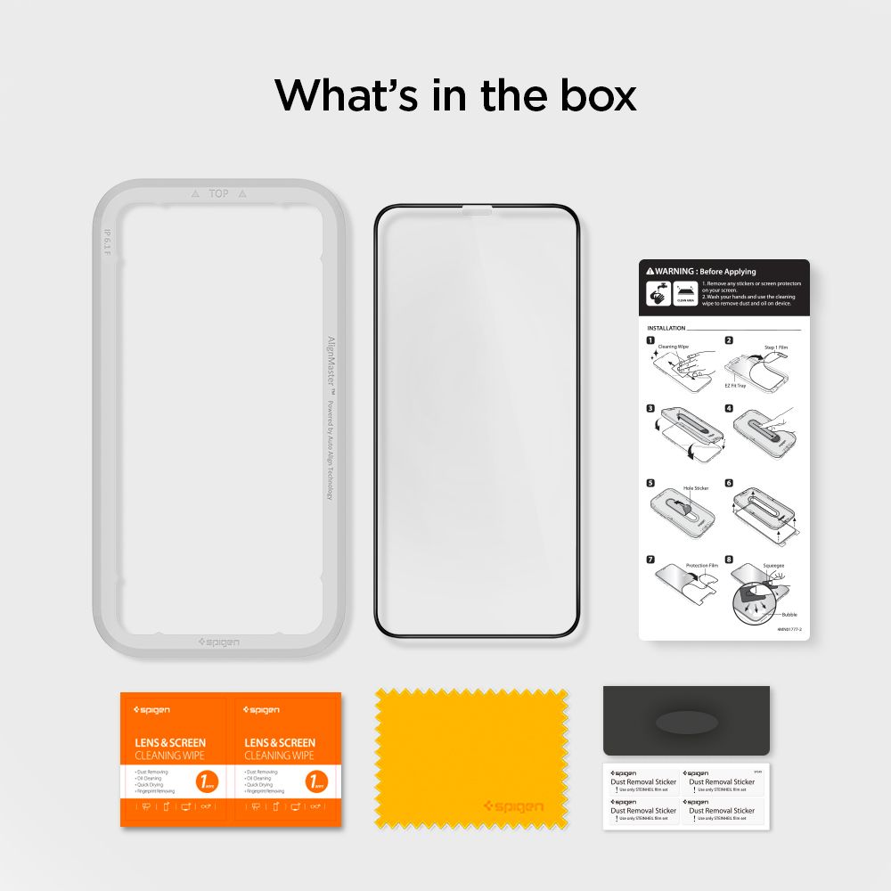 VERRE TREMPE SPIGEN ALM GLASS FC IPHONE 11 PRO MAX NOIR