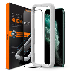 VERRE TREMPE SPIGEN ALM GLASS FC IPHONE 11 PRO MAX NOIR