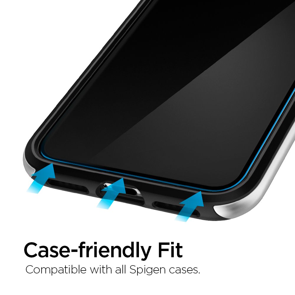 VERRE TREMPE SPIGEN ALM GLAS.TR SLIM 2-PACK IPHONE 11