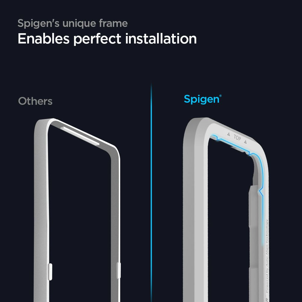 2X VERRE TEMPERÉ SPIGEN ALM GLASS FC 2-PACK IPHONE 12/12 PRO NOIR