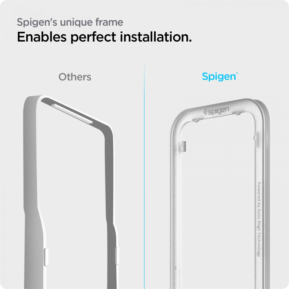 2X VERRE TEMPERÉ SPIGEN ALM GLASS FC 2-PACK IPHONE 13 / 13 PRO NOIR