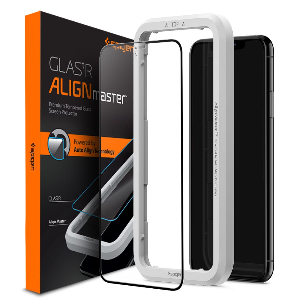 VERRE TREMPE SPIGEN ALM GLASS FC IPHONE 11 NOIR