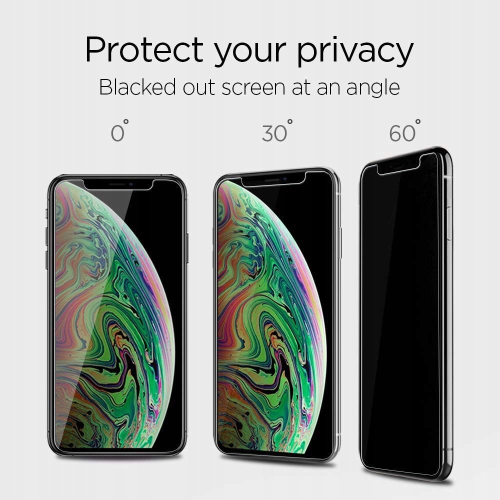 VERRE TEMPERÉ SPIGEN ALM GLASS.TR IPHONE 11 CONFIDENTIALITÉ