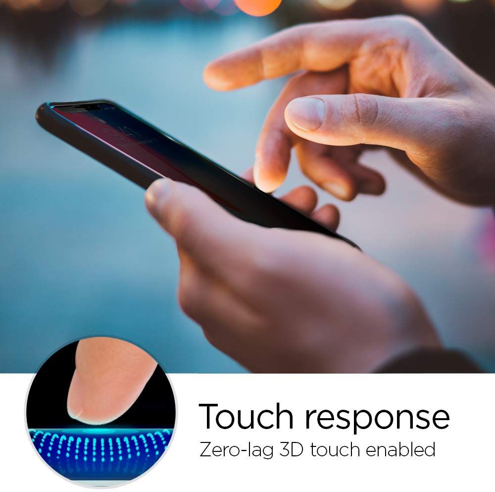 VERRE TEMPERÉ SPIGEN ALM GLASS.TR IPHONE 11 CONFIDENTIALITÉ