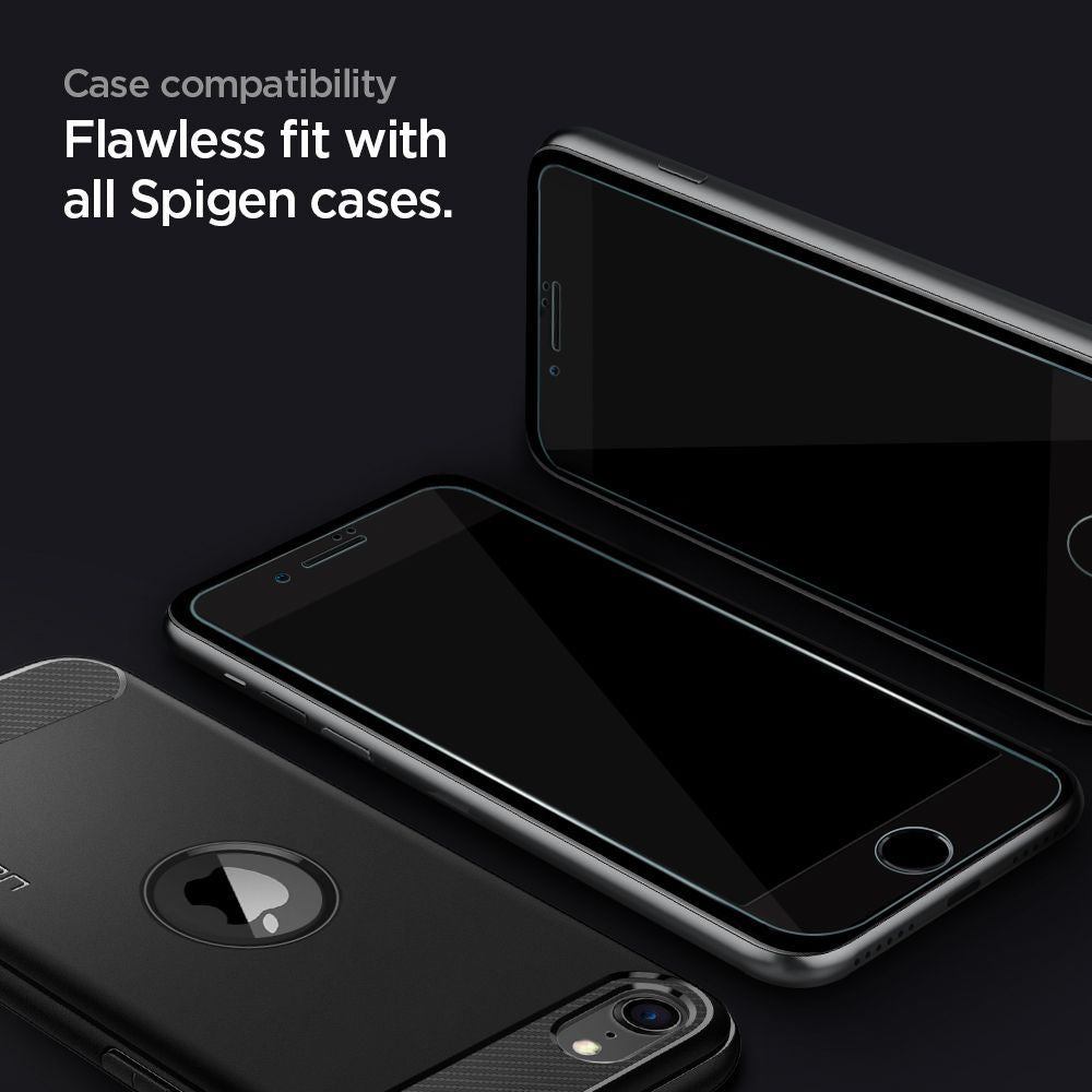VERRE TREMPE SPIGEN GLASS FC 2-PACK IPHONE 7/8/SE 2020 / SE 2022 NOIR