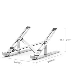 STAND UNIVERSEL POUR MACBOOK / NOTEBOOK TECH-PROTECT ALUSTAND SUPPORT D'ORDINATEUR PORTABLE GRIS FONCÉ