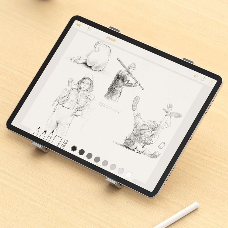 STAND UNIVERSEL POUR MACBOOK / NOTEBOOK TECH-PROTECT ALUSTAND SUPPORT D'ORDINATEUR PORTABLE GRIS FONCÉ