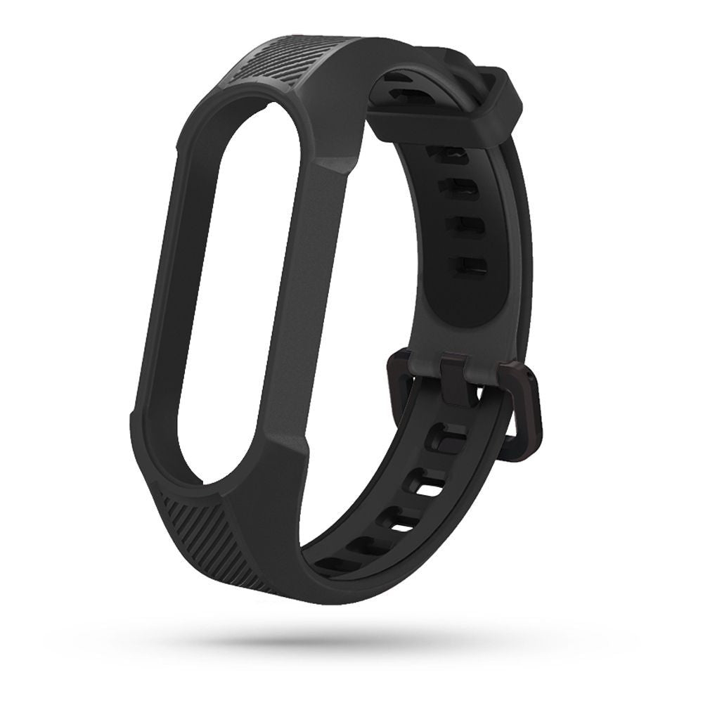 BRACELET POUR XIAOMI MI BAND 5 / 6 / 6 NFC / 7 HEYBAND SHIELD NOIR