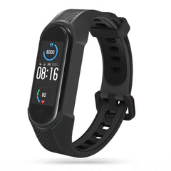 BRACELET POUR XIAOMI MI BAND 5 / 6 / 6 NFC / 7 HEYBAND SHIELD NOIR