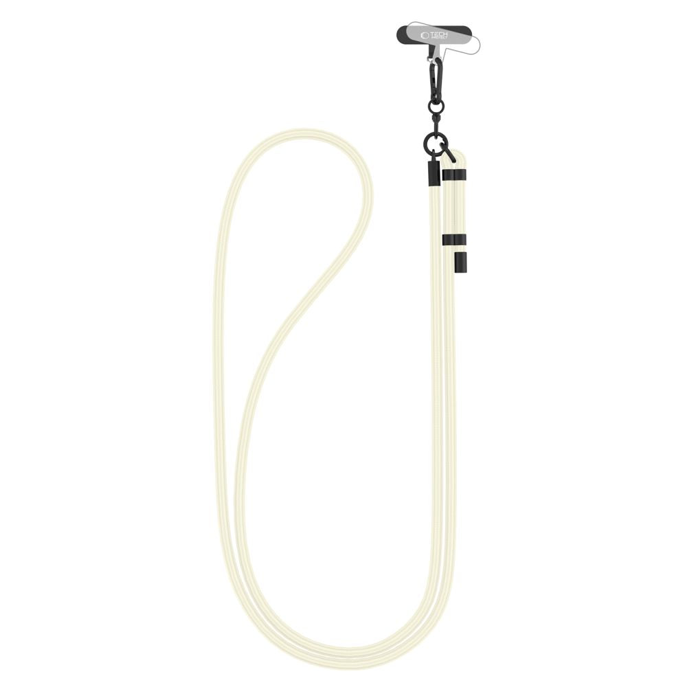 SANGLE CROISÉE TECH-PROTECT C1S EN CORDON CHALK/NOIR