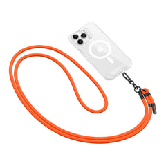 SANGLE CROISÉE TECH-PROTECT C1S EN CORDON NÉON ORANGE/NOIR