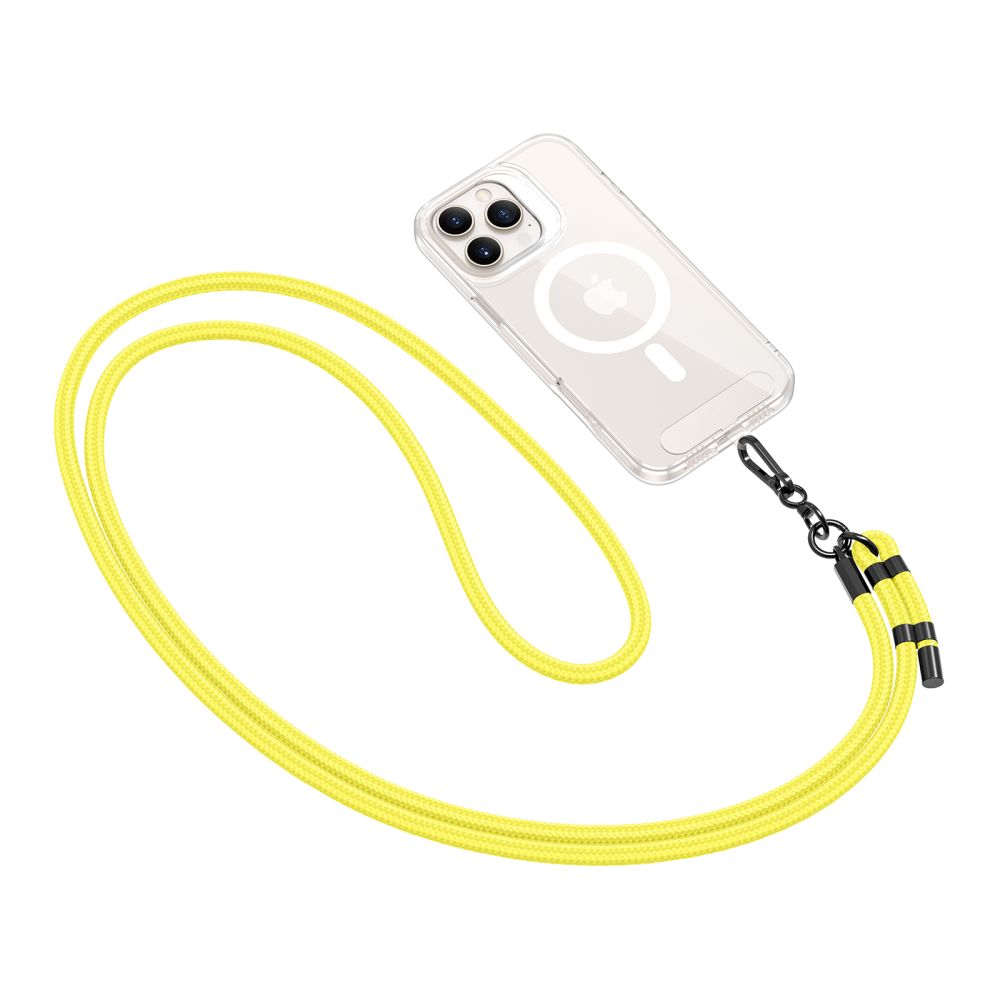 SANGLE CROISEE TECH-PROTECT C1S EN CORDON NEON JAUNE/NOIR