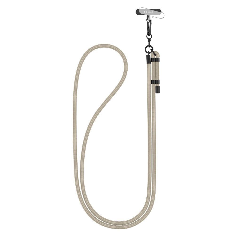 SANGLE CROISÉE TECH-PROTECT C1S EN CORDON TAUPE/NOIR