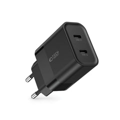 CHARGEUR RÉSEAU POUR MOBILE ET TABLETTE TECH-PROTECT C20W CHARGEUR RÉSEAU 2 PORTS PD20W NOIR