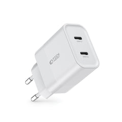CHARGEUR RÉSEAU POUR MOBILE ET TABLETTE TECH-PROTECT C20W CHARGEUR RÉSEAU 2 PORTS PD20W BLANC