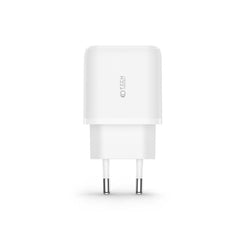 CHARGEUR RÉSEAU POUR MOBILE ET TABLETTE TECH-PROTECT C20W CHARGEUR RÉSEAU 2 PORTS PD20W/QC3.0 + CÂBLE LIGHTNING BLANC