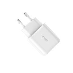 CHARGEUR RÉSEAU POUR MOBILE ET TABLETTE TECH-PROTECT C20W CHARGEUR 2 PORTS PD20W/QC3.0 BLANC