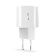 CHARGEUR RÉSEAU POUR MOBILE ET TABLETTE TECH-PROTECT C20W MINI CHARGEUR RÉSEAU 2 PORTS PD20W/QC3.0 NOIR