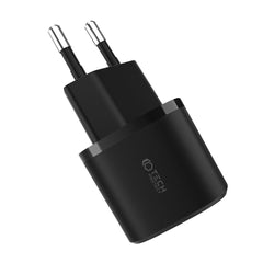 CHARGEUR RÉSEAU POUR MOBILE ET TABLETTE TECH-PROTECT C20W MINI CHARGEUR RÉSEAU 2 PORTS PD20W/QC3.0 NOIR