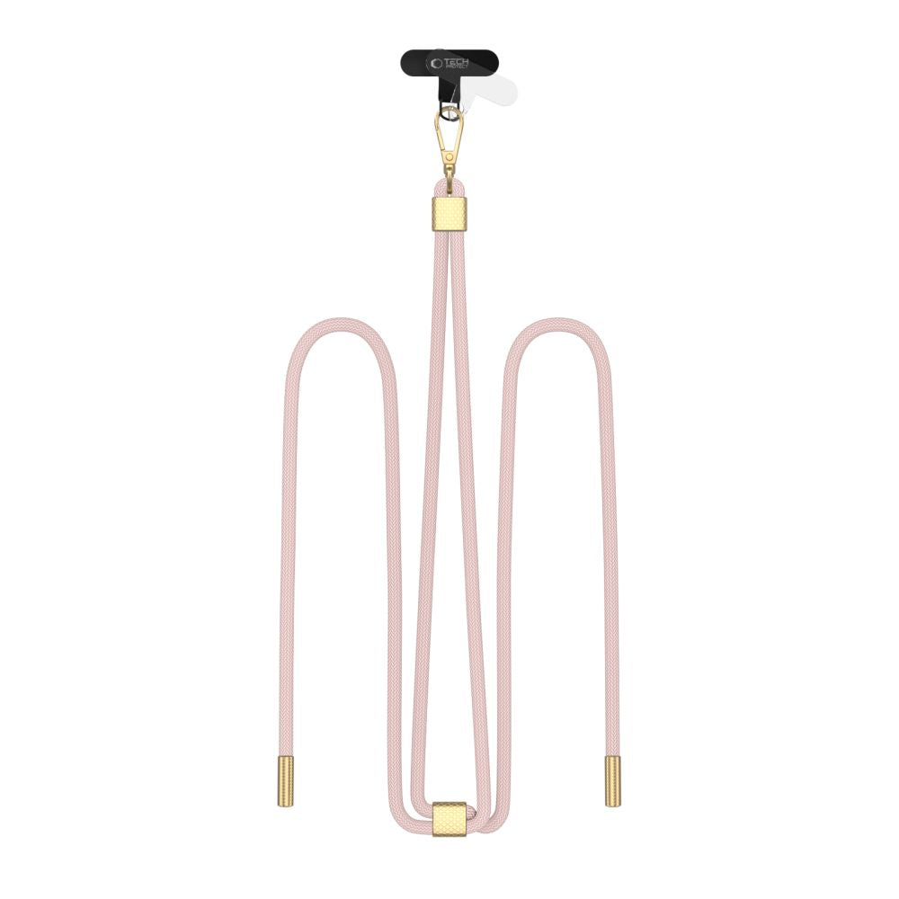 SANGLE CROISÉE TECH-PROTECT C2S ROSE PÂLE/OR