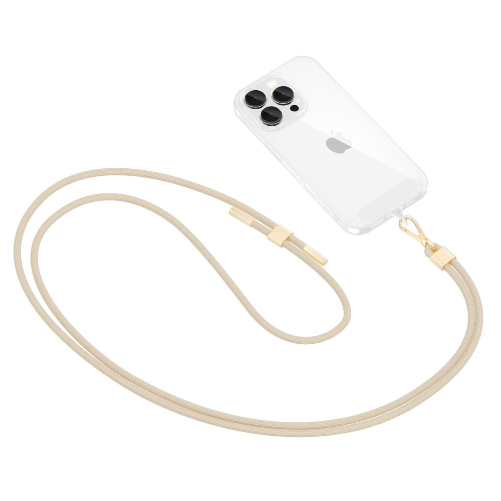 SANGLE CROISEE TECH-PROTECT C2S EN JUTE BEIGE/OR