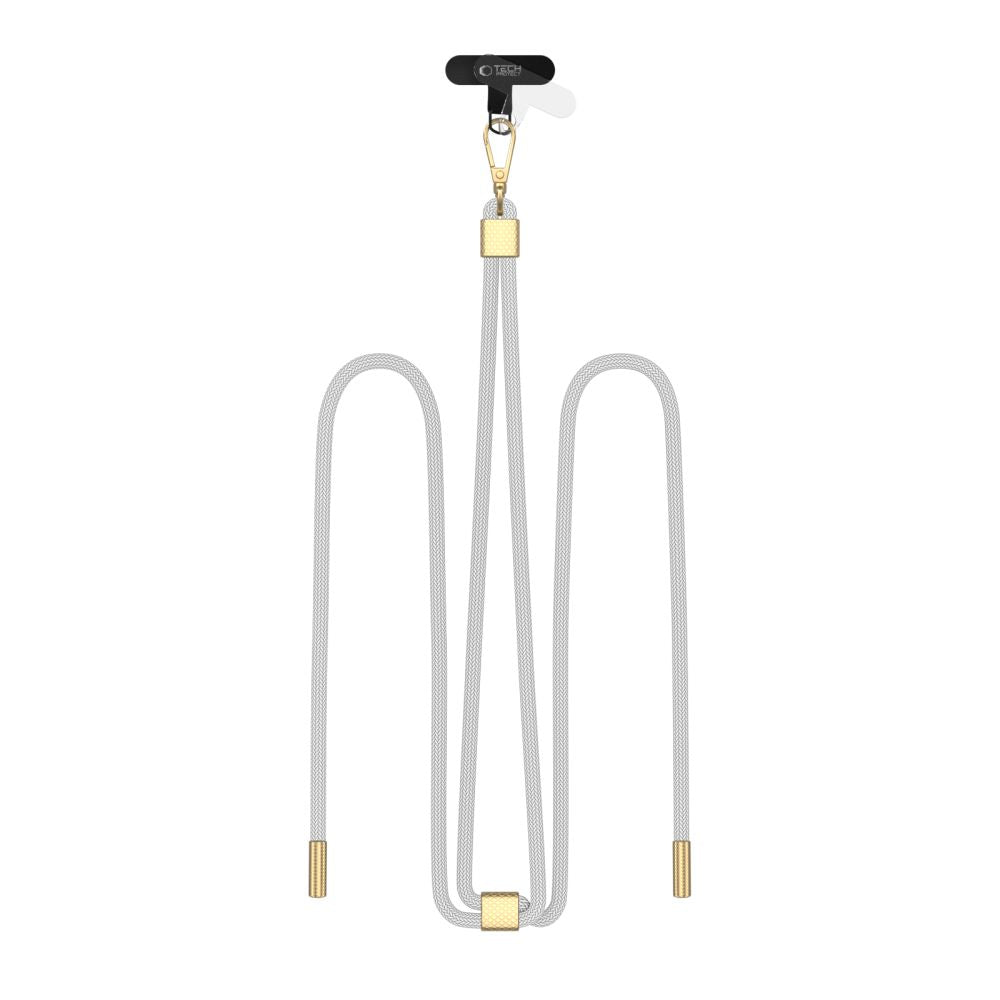 SANGLE CROISEE TECH-PROTECT C2S EN CORDON GRIS/OR