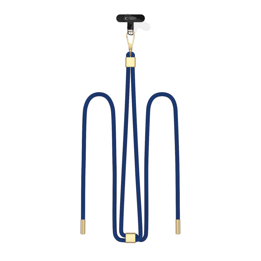 SANGLE CROISÉE TECH-PROTECT C2S EN NYLON BLEU MARINE/OR