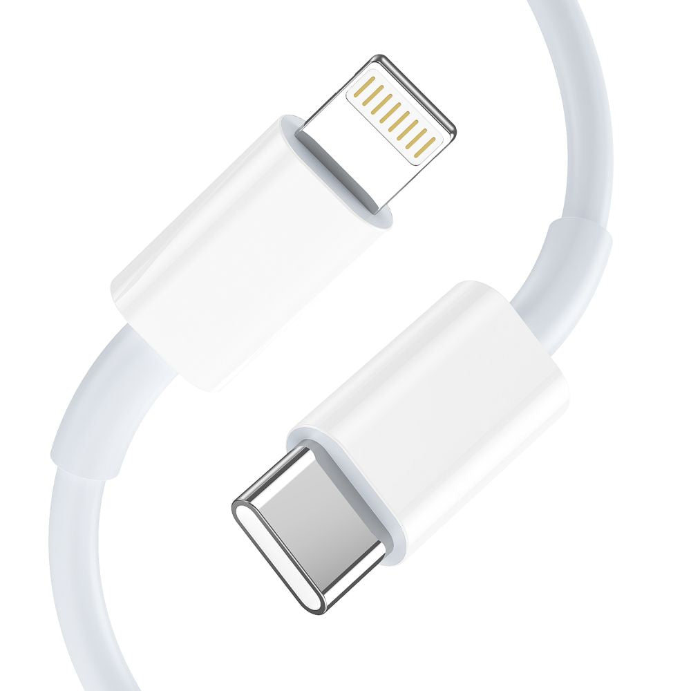 CHARGEUR RÉSEAU POUR MOBILE ET TABLETTE TECH-PROTECT C35W CHARGEUR RÉSEAU 2 PORTS PD35W + CÂBLE LIGHTNING BLANC