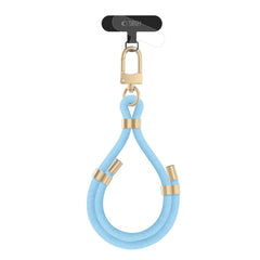 SANGLE DE POIGNET EN CORDON TECH-PROTECT C4S BLEU BÉBÉ/OR