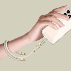 SANGLE DE POIGNET EN CORDON TECH-PROTECT C4S BEIGE/OR