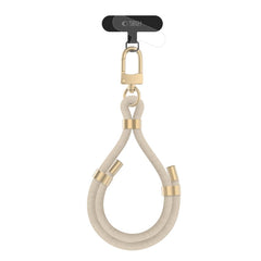 SANGLE DE POIGNET EN CORDON TECH-PROTECT C4S BEIGE/OR