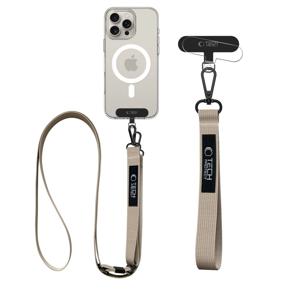 TECH-PROTECT C6S SANGLE CROISÉE COSMIC LATTE