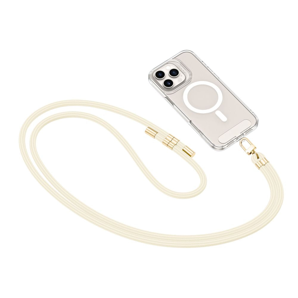 SANGLE CROISEE EN CORDON TECH-PROTECT C7S BEIGE/OR