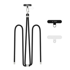 SANGLE CROISEE EN CORDON TECH-PROTECT C7S NOIR/ARGENT