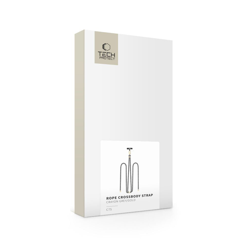 SANGLE CROISEE TECH-PROTECT C7S EN CORDON GRIS/OR