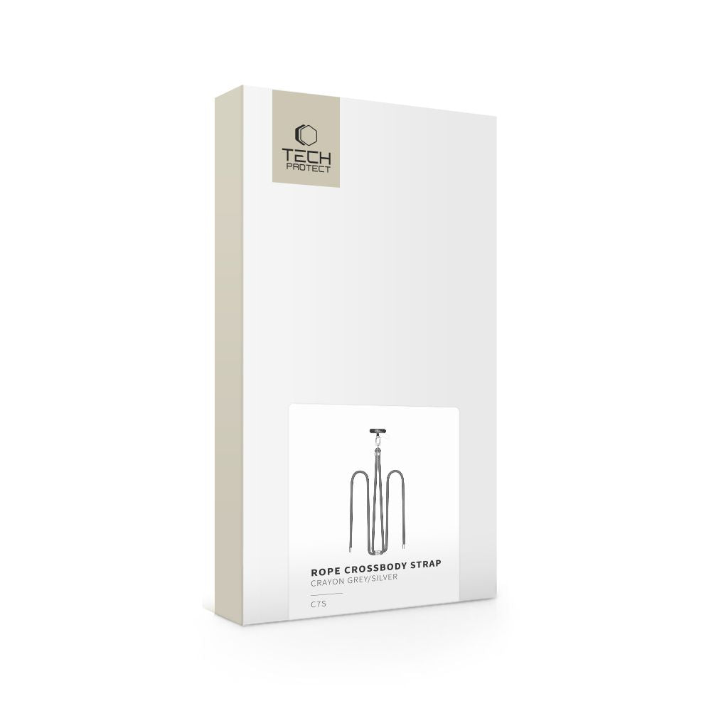 SANGLE CROISEE TECH-PROTECT C7S EN CORDON GRIS/ARGENT