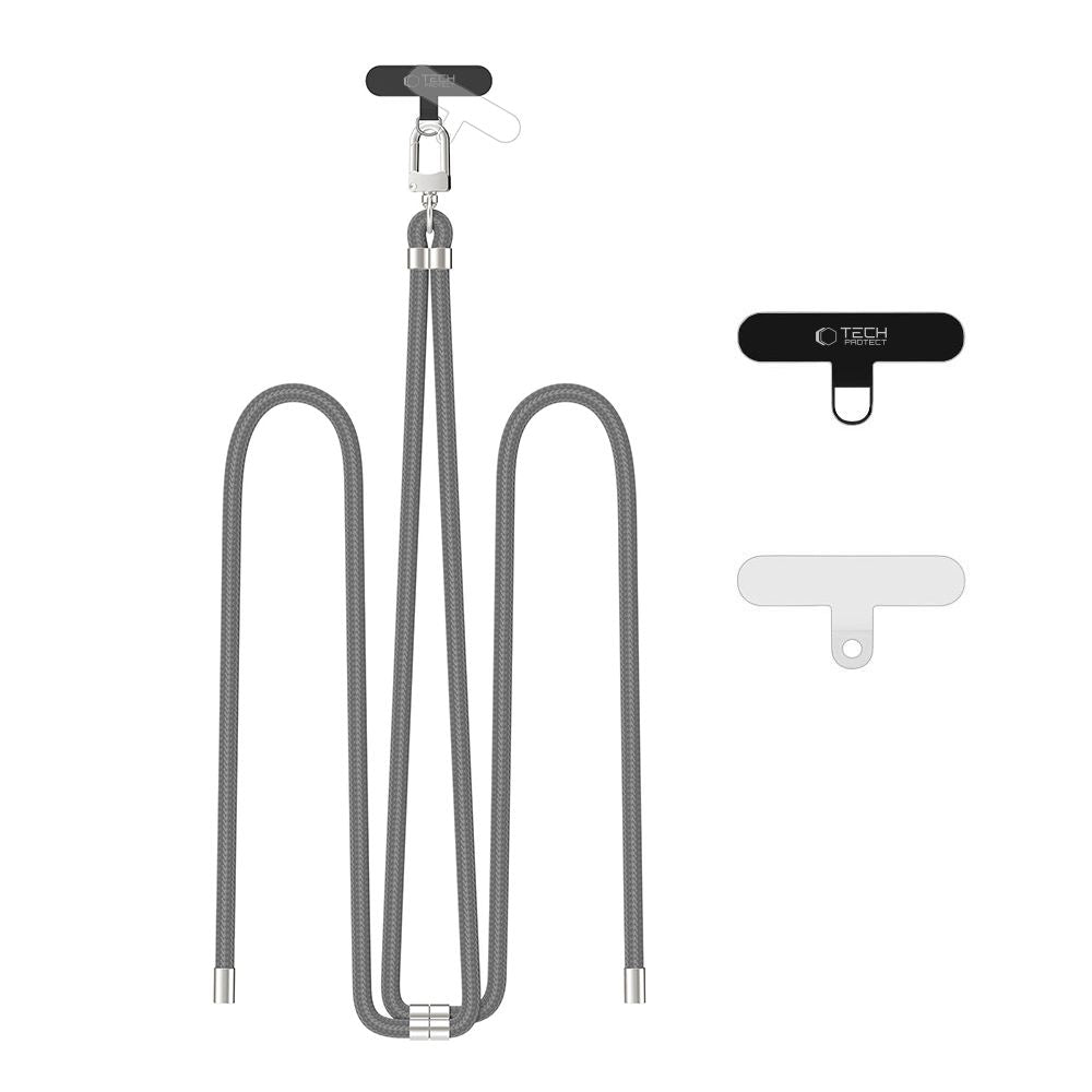 SANGLE CROISEE TECH-PROTECT C7S EN CORDON GRIS/ARGENT