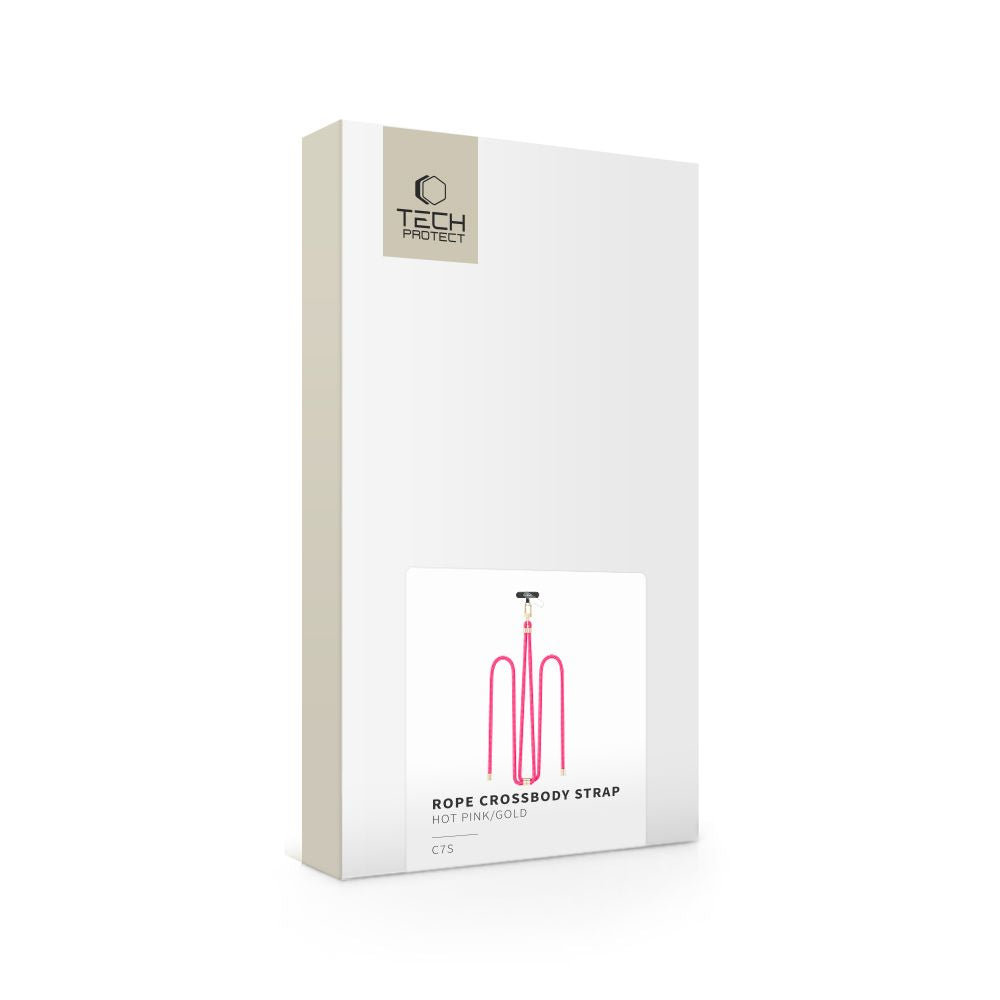 SANGLE CROISEE TECH-PROTECT C7S EN CORDON ROSE CHAUD/OR