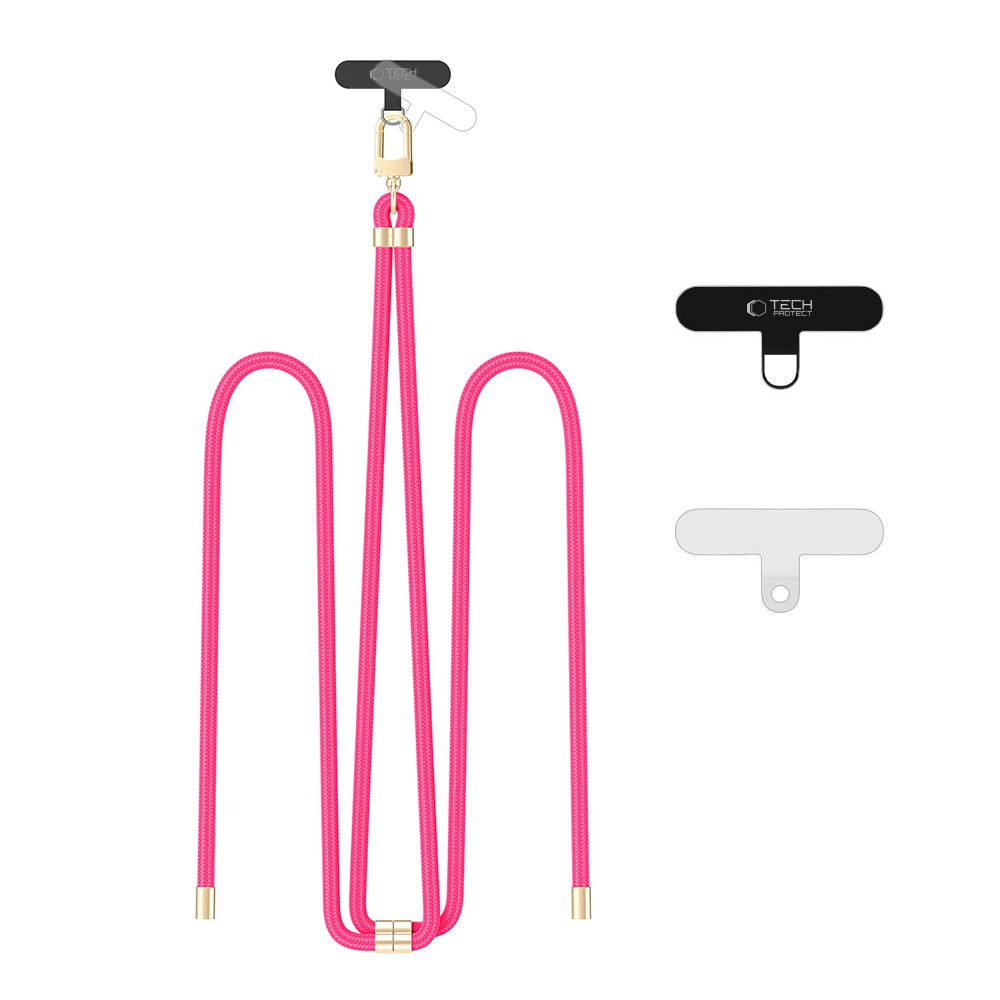 SANGLE CROISEE TECH-PROTECT C7S EN CORDON ROSE CHAUD/OR